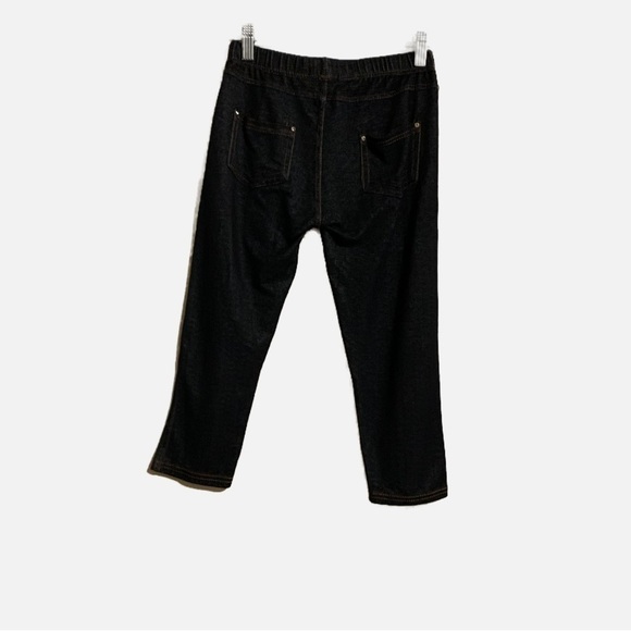 F&F Girls Pull-on Stretch Leggings Jeggings One Size Indigo Dark Blue Fabric. - Picture 2 of 9